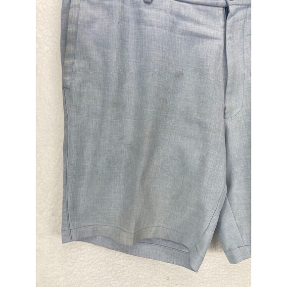 Peter Millar Chino Shorts Men’s Size 38 Blue Pastel Flat Front 9” Inseam - Picture 5 of 8
